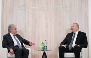 🇦🇿🇺🇳#Azerbaijan’s President Ilham Aliyev (@azpresident ) met #UN (@UN ) Secretary-General Antonio Guterres (@antonioguterres ) .